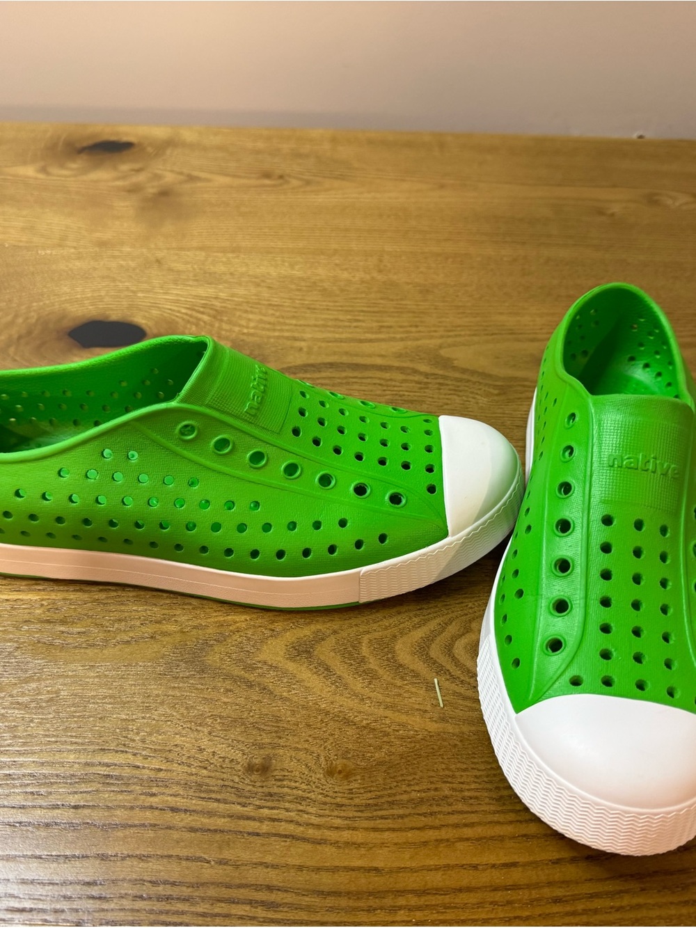 Native Kids Slip-On Water Shoes in Bright Green  4Y